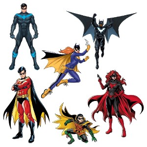 Batman Family Sticker Pack- Character Die Cut Large Deluxe Vinyl Stickers Variety Pack - 1 of 4