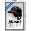 Trends International MLB Miami Marlins - Drip Helmet 22 Framed Wall Poster Prints - 3 of 4