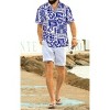 LA LEELA Men's Hawaiian Shirts Short Sleeve Button Down Shirt Mens Casual Shirts Holiday Tropical Beach Summer Party Shirts Funny - 3 of 4