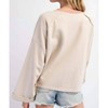 Women's Flower Patch Pullover - Easel - 2 of 3