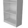 Vynxaria 5-Shelf Bookcase: Matt Gray & White, Expansive Storage for Books & Decor, Compact Design - 4 of 4