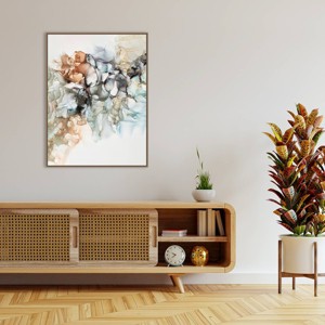 Amanti Art 32"x42" Abstract Flow II by Incado Framed Canvas Wall Art Print - 1 of 4