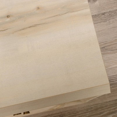 Pacific Maple Scandi-Inspired Desk with Built-In Storage