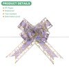 Unique Bargains Plastic Durable Glossy Multipurpose Ribbon Large Pull Bows 10 Pcs - 2 of 4