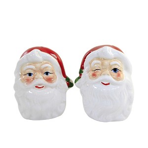 2.75 In Vintage Looking Santa S & P Shakers Claus Christmas Salt And Pepper Shakers - 1 of 3