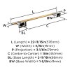 Amerock Esquire Wall Mounted Towel Bar - 3 of 4