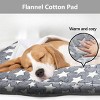 XINGHANZHENXUAN Washable Pet Bed for Cats and Dogs, Orthopedic Plush Mat with Non-Slip Bottom | Cozy Crate Pad & Kennel Cushion, Gray 24x18 Inch - 3 of 4