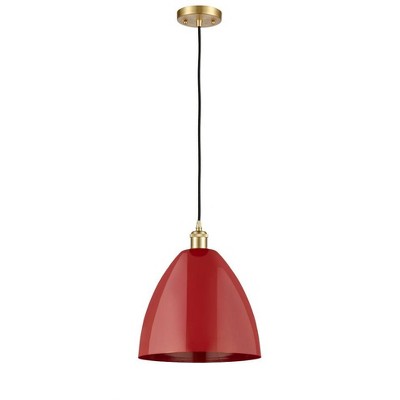 Plymouth Dome - 1 Light Cord Hung Mini Pendant In Industrial Style-14.75 Inches Tall and 12 Inches Wide