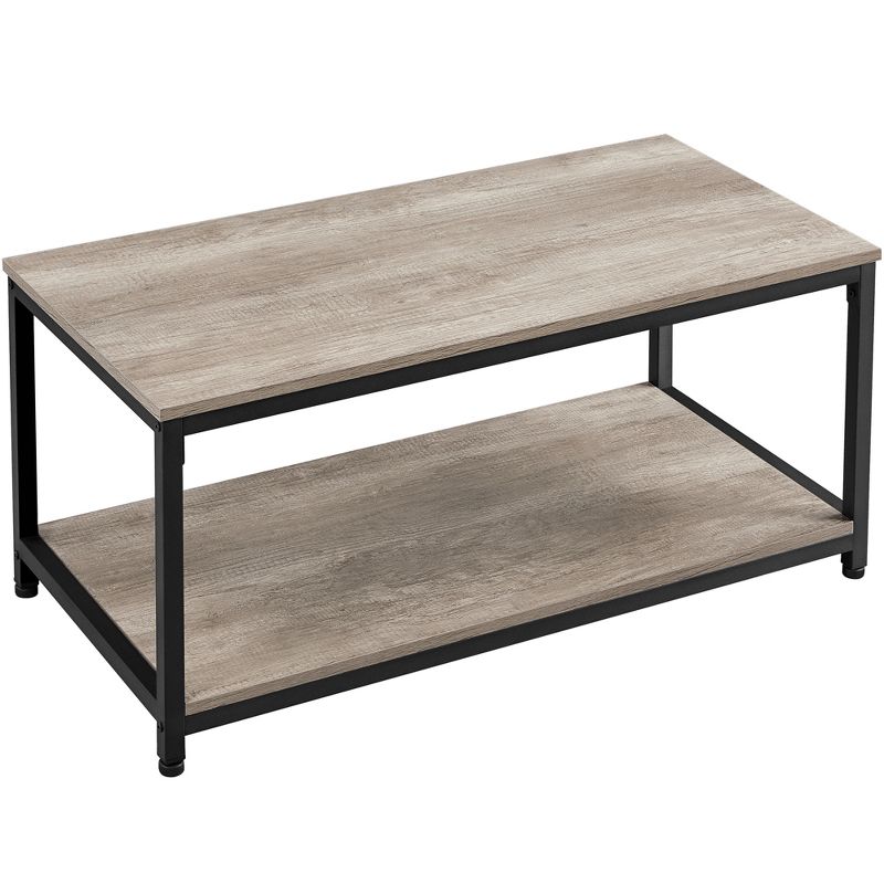 Yaheetech Wood Industrial Coffee Table with Storage Shelf for Living Room, 1 of 8