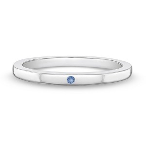 Girl's Thin CZ Band Sterling Silver Ring - In Season Jewelry - 1 of 4