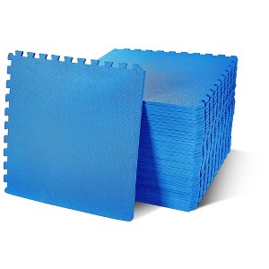 NicBex 26"L Interlocking Gym Floor Mats,Premium EVA Foam,0.5/0.75/1 Inch Thickness,6/12/18/24/36 Pieces,Home Gym and Gymnastics Floor Protection,Black - 1 of 4