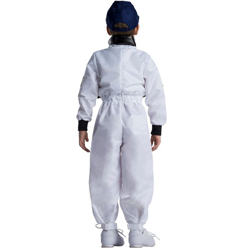 Dress Up America Astronaut Costume for Kids–NASA White Spacesuit, 3 of 4