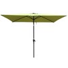 6 x 9ft Patio Umbrella, Market Table Umbrella With Crank And Push Button Tilt Without Flap, Outdoor Waterproof Umbrella - 2 of 4