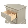HomeStock Silver Champagne Nightstand with Two Drawers, 24x21x16 Classic Bedside Storage Table with Timeless Stylish Appeal - 4 of 4