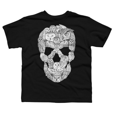 Boy's Design By Humans Sketchy Owl Skull By Dinny T-Shirt