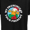 Women's - Garfield - My Presence Is Your Present Short Sleeve Graphic T-Shirt - image 2 of 4