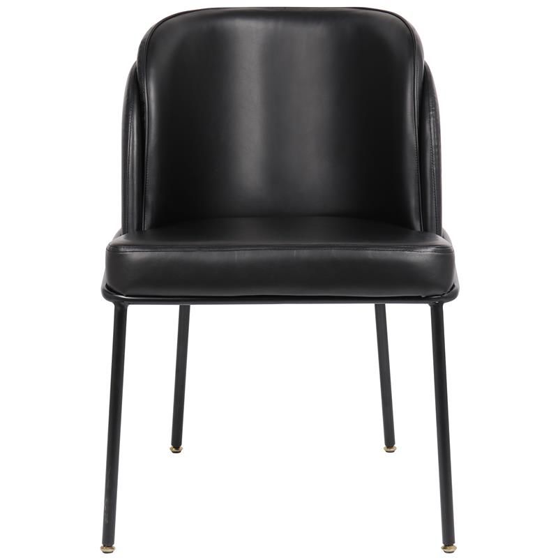Meridian Furniture Jagger Black Vegan Leather Dining Chair (Set of 2), 4 of 10