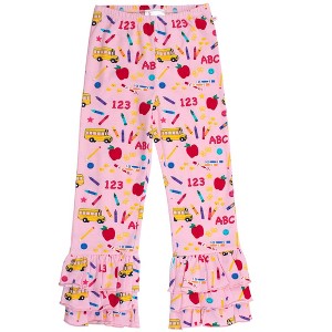 RuffleButts Girls Ruffle Flare Pants - 1 of 4
