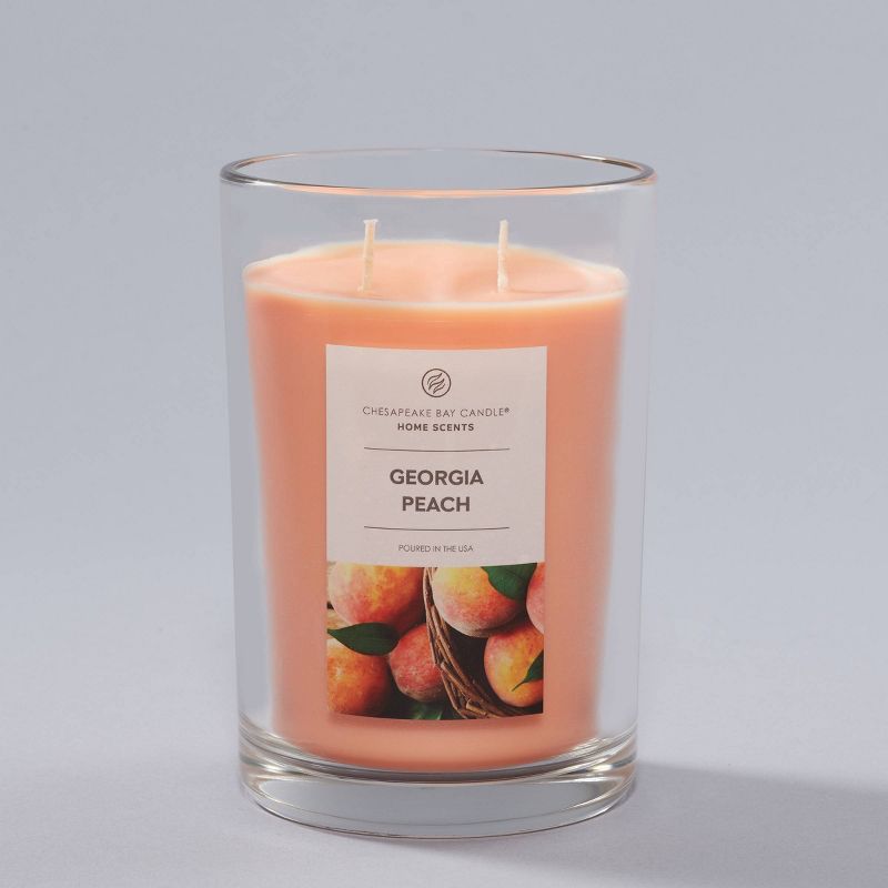 19oz 2 Wick Jar Candle Georgia Peach - Home Scents by Chesapeake Bay Candle, 4 of 9