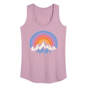 Women's - Instant Message - Sunset Mountains Graphic Racerback Tank - 1 of 4