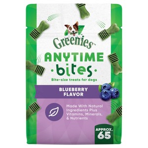 Greenies Anytime Bites Blueberry Flavor Dog Treats - 1 of 4