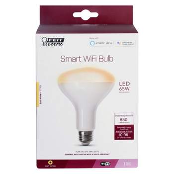 Feit Electric BR30 E26 (Medium) Smart WiFi LED Bulb Soft White 65 Watt Equivalence 1 pk