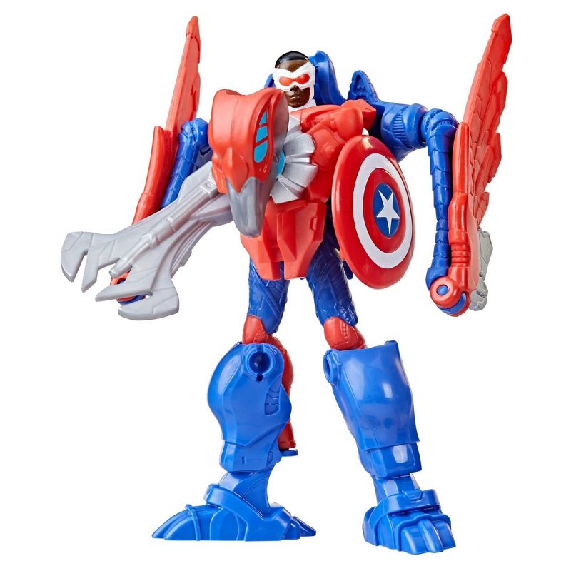 Marvel Mech Strike Mechasaurs Captain America and Redwing Action Figure Set - 2pk, 5 of 10
