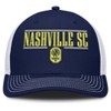 MLS Nashville SC Velocity Structured Mesh Back Hat: Cotton, Snap Closure, Tagless Design - 2 of 4