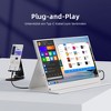 Portable Monitor 15.6inch 1080P FHD - USB-C/HDMI Computer Display, HDR IPS Gaming Monitor Compatible with Laptop PC MAC Phone PS4 Xbox Switch - 4 of 4
