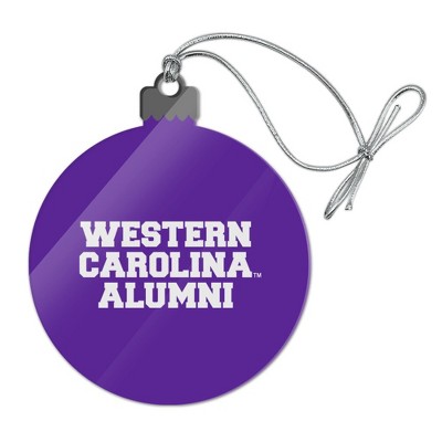 Western Carolina Alumni Acrylic Christmas Tree Holiday Ornament
