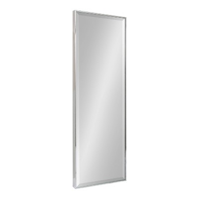 16.7" x 48.7" Rhodes Full Length Wall Mirror Silver - Kate & Laurel All Things Decor