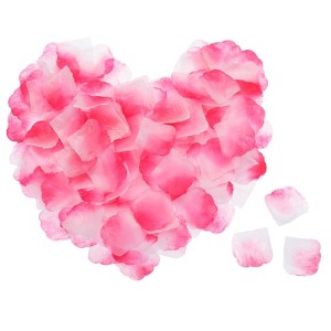 Unique Bargains Reusable Wedding Party Decoration Silk Artificial Flower Rose Petals - 1 of 3