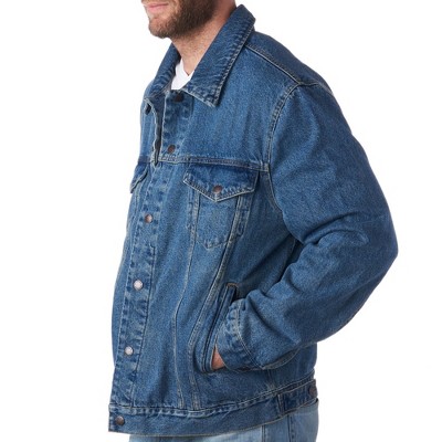 Alpine Swiss Derek Men’s Classic Denim Trucker Jacket DNM MED — фото 4
