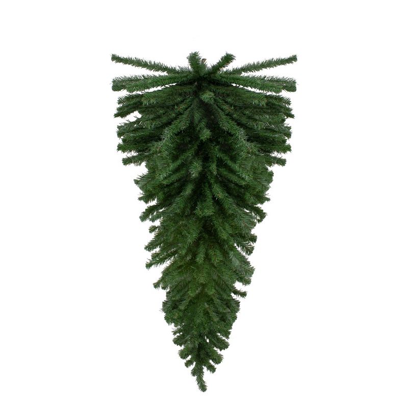 Northlight 42" Unlit Canadian Pine Artificial Christmas Teardrop Door Swag, 1 of 9