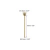 Unique Bargains Brass DIY Craft Jewelry Making Round Ball Head Pins 200 Pcs - 2 of 4