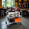 Finnhomy 3 Tier Heavy Duty Commercial Grade Utility Cart, Wire Rolling Cart with Handle Bar - 3 of 3