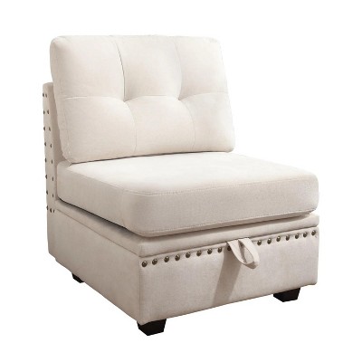 30'' Vintage Modular Sectional Sofa, Convertible Multiple Combination Sofa Couch with Storage Beige