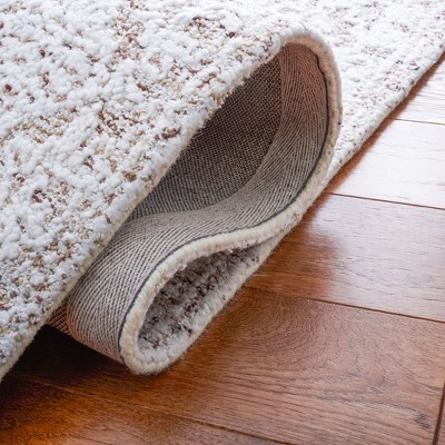 Ivory Rectangular Hand-Tufted Wool Area Rug 8' x 10'