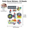 Big Dot of Happiness Calling All Knights and Dragons - Medieval Party or Birthday Party Favor Sticker Set - 12 Sheets - 120 Stickers - 3 of 4