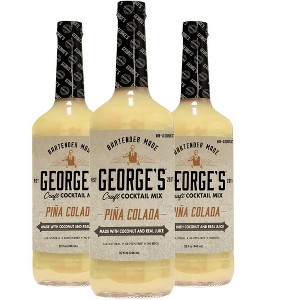 George’s Beverage Company Pina Colada Mix - 1L Bottle - Gluten Free, All Natural Mixer - 1 of 4
