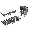 Sapphtopaz Twin Size Extra Long Folding Bed Frame, Heavy-Duty Rollaway Guest Bed with 5" Memory Foam for Tall People, Adults & Small Spaces - 3 of 4