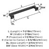 Amerock Lintel Pull for Cabinets, Drawers, and Furniture - 4 of 4