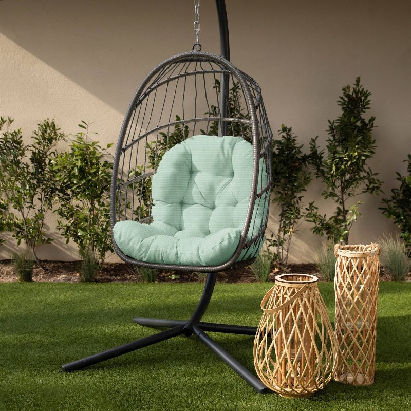 44" x 27" x 4" Sunbrella Outdoor Egg Chair Cushion - Sorra Home, 1 of 5