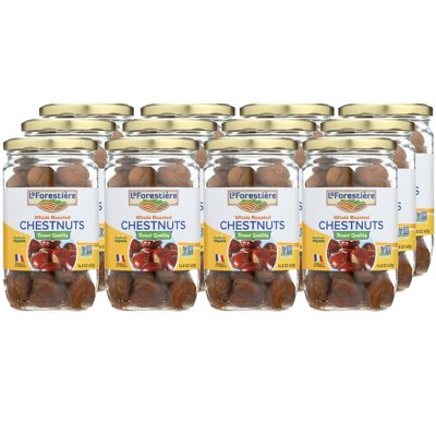 La Forestiere Whole Roasted Chestnuts - Case of 12/14.8 oz