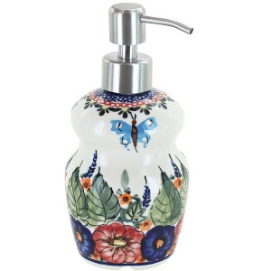 Blue Rose Polish Pottery 2018 Zaklady Soap Dispenser - 1 of 1