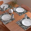 Marta Barragan Camarasa Wild abstract jungle on black Placemats - Deny Designs - 2 of 2