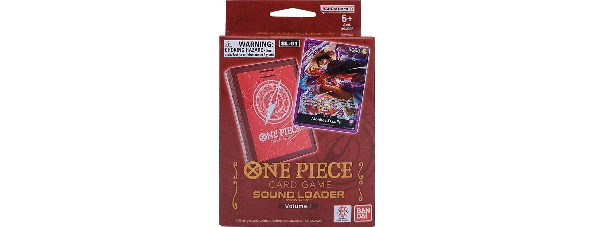 BANDAI Bandai One Piece TCG: Sound Loader Case Vol. 1: Monkey D. Luffy