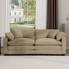 NicBex 80.3 Inch Loveseat,Modern Corduroy Fabric Loveseat Sofa with 4 Pillows,Deep Seating 2-Seater Couch for Living Room - 3 of 4