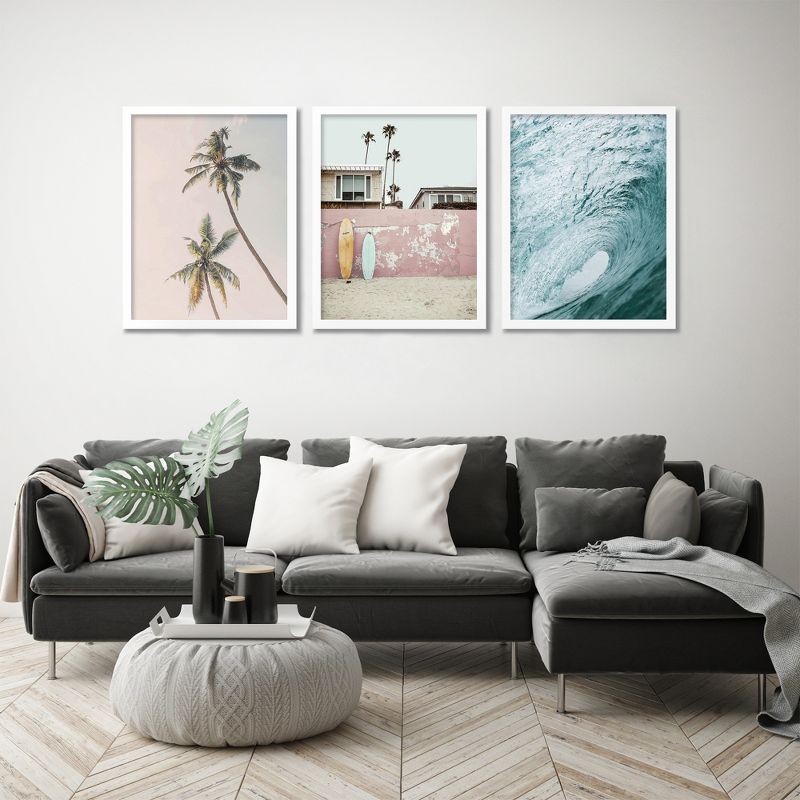 Americanflat Coastal Botanical (Set Of 3) Triptych Wall Art Beachy Breeze By Sisi And Seb - Set Of 3 Framed Prints, 5 of 7