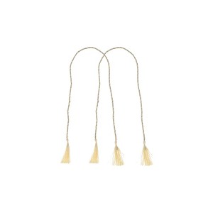 Unique Bargains Three-Sided Tassel Curtain Tie Polyester 2 Pcs - 1 of 4